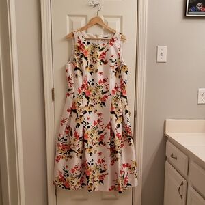 Tahari Floral Sleeveless Dress New with Tags!